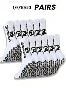 1/5/10/20 Pairs New Football Sports Socks FS Non-Slip Thickened Terry Sole Socks - Multicolor - View 17