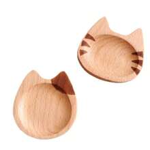 1Pc Cute Cat Shape Wooden Spoon Rest, Multifunctional Kitchen Utensil Holder, Spatula & Pot Lid Stand, Kitchen Counter Cooking Tools Organizer - Multicolor - View 6