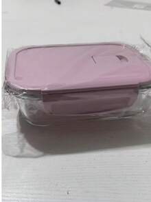 1pc New Pink Insulated Glass Lunch Box, Food Storage Container, Bento Box, Kitchen Utensils, Student Fruit Lunch Box, Girls Version - Multicolor - View 15
