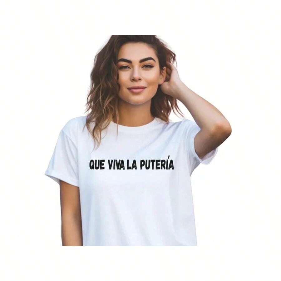 Viva la Camiseta del Estafador, Camiseta con Frase en Español Audaz, Camiseta Unisex de Humor Latino - Blanco - Ver 1