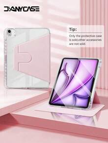粉色纯色基础款 DANYCASE 360° 旋转透明亚克力保护壳，兼容 iPad A16 2025、Air 11/13、M2/M3 2024/2025、Pro 11/13、M4 2024、Air 5/Air 4 10.9 英寸 2022、第九代、第八代、第七代 10.2 英寸、第五代、第六代 9.7 英寸、第十代 10.9 英寸 2021、Pro 11/12.9 英寸、Mini 6 春季礼品 - 粉色 - 查看 2