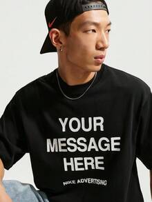 Nike Men's AS U NSW TEE LSE YMH 1 Short Sleeve Knit Collarless T-Shirt TIQ5861-010 - Black - View 3