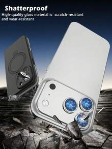 3 piezas Película protectora de lente transparente de alta definición resistente a arañazos, compatible con modelos iPhone 18 Pro/18 Pro Max/17/17Pro/17Promax/17Air/16/15/14/13/12/11, ajuste preciso, adecuada para protección diaria, aventura al aire libre, viajes de desplazamiento y fotografía profesional, cubierta de cámara de vidrio templado 9H, color plata - Plateado - Ver 5