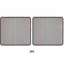 Car Window Sun Shade, Side Window Breathable Mesh Sun Shade, UV Protection & Heat Insulation, Universal Fit For Most Car Models, Magnetic Installation, Suitable For Camping, Travel, Napping - A - View 13