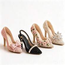 DIY3D Beaded Embroidery Kit, 4-Piece High Heel Shoe And Bag Beaded Craft Set, Includes Instructions, Cute Beaded Art Handmade Gift, Suitable For Beginners And Craft Enthusiasts. Perfect Holiday Gift - Multicolor - View 5