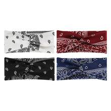 1-4pcs Paisley Print Knotted Wide Headband, Bohemian Style, For Casual Daily, Fitness, Shopping, And Beach Vacations. - Multicolor - View 12