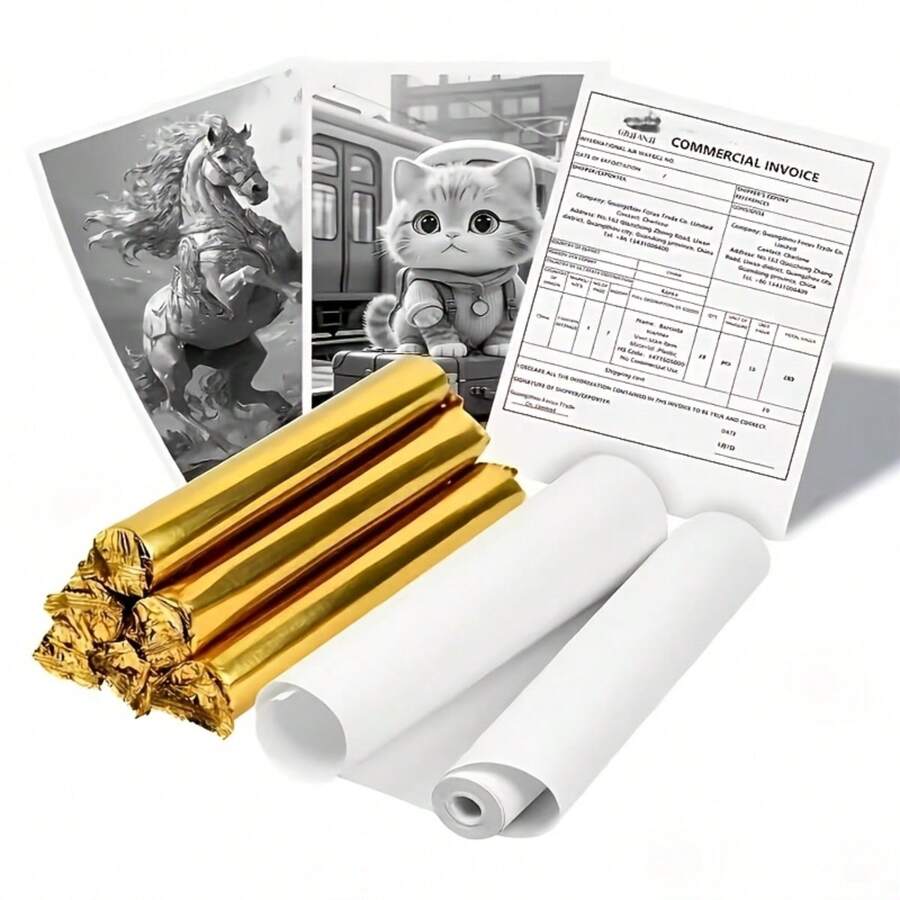 Potanro Thermal Printer Paper 8.3''x11'', Printing Paper Quick-Dry,2/4/6/10 Rolls, | A4 Thermal Paper,Advanced Clear Printing, Quick-Dry Multipurpose For Thermal Printer