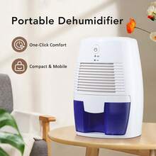Hailicare 小型便攜式家用除濕機 USB 安靜烘乾 500ml 大水箱 滿水自動斷電保護 臥室衣櫥辦公室除濕 理想禮物 - 白色 - 查看 8