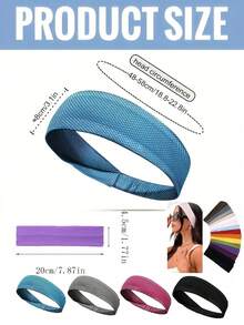 Kühlendes Stirnband mit Kühlfaser-Technologie, atmungsaktiv, schnelltrocknend, schweißableitend und elastisch, geeignet für Laufen, Fitnessstudio-Training, Yoga, Unisex-Fitnessaktivitäten und Outdoor-Aktivitäten. Atmungsaktives, schnelltrocknendes, schweißableitendes, elastisches Design, Outdoor-Aktivitäts-Stirnband - Mehrere Stile - Übersicht 11