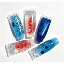 1pc Random Color Clay-Like Sensory Stress Relief Fingertip Toy, Relieve Stress And Anxiety, Squeeze Toy/Stress Relief Toy/Sensory Toy/Decompression/Marble Pattern/Swirl Pattern - Multicolor - View 7
