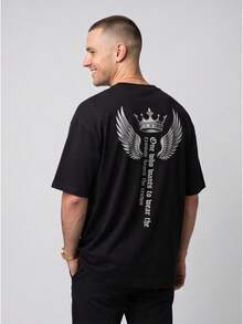 Men T-Shirts - 黑色 - 查看 5