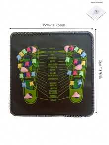 Colorful Pebble Foot Massage Mat Square Pebble Shaped Foot Massager Suitable For Fitness And Yoga Home Fitness Equipment Workout Device - Multicolor - View 10