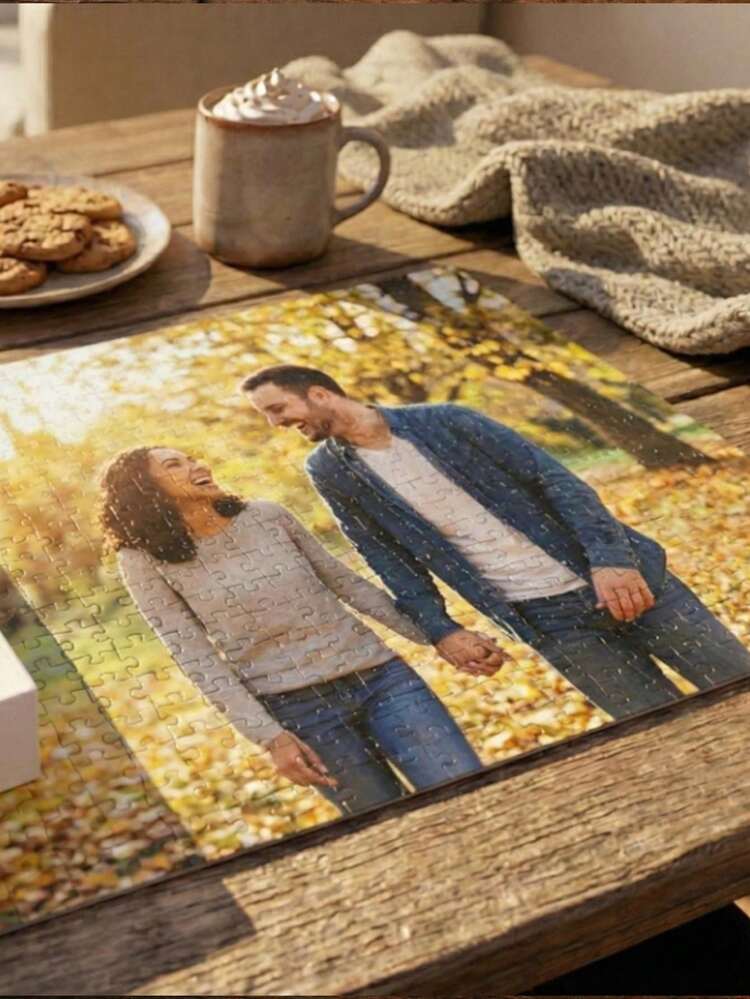 Personalised Jigsaw Puzzle Father's Day Gift Adult Jigsaw Custom Puzzle Photo Puzzle Present Idea For Him Her For Dad - Multicolor 1 - View 2