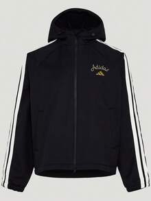 Adidas Women's NYR SHL JKT Woven Hooded Jacket KU8973 - Black - View 2