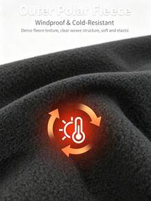 Winter Warm Face Mask, Skull Cap For Cold Weather, Men's Neck Warmer Scarf, Soft Polyester Fiber, Windproof, Suitable For Winter Outings, Hunting, Skiing And Daily Wear - Multicolor - View 4