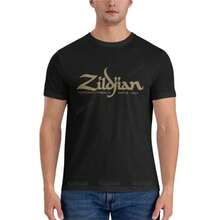 Zildjian Classic Premium T-Shirt Herren, einfarbig weiß, Marken-T-Shirt, Sommer-Top, T-Shirts - Schwarz - Übersicht 1