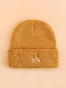 1pc Toddler Boy Simple Dinosaur Knit Beanie, High Elasticity Warm Hat, Suitable For 1-3 Years Old Baby Daily Outdoor Use - Multicolor - View 16