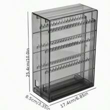 1pc Display Stand, Keychain Storage Rack, Phone Lanyard, Anime Merchandise, Small Storage Box, Badge Display Rack, High-End Exquisite Earrings, Studs, Necklace, Bracelet, Jewelry, Large Capacity Luxury Transparent Anti-Oxidation Display Rack, Jewelry Storage Box - Multicolor - View 5