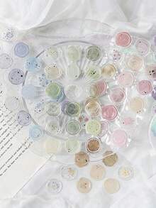 18pcs Vintage Wax Seal Candy Stickers, Suitable For Scrapbooking, Journaling, Stationery And Art Supplies, Used For Envelope Sealing And Journal Decoration - Multicolor - View 5