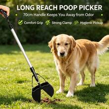 Outdoor Pet Long-Handled Poop Scoop Handle-Type Dog Poop Pickup Tool Suitable For Outdoor Dog Walks. - Black - View 4