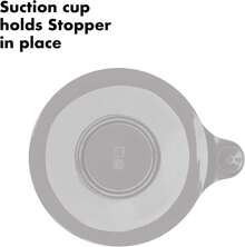Good Grips Silicone/Stainless Steel Tub Stopper, Grey - Plug Stopper - View 3
