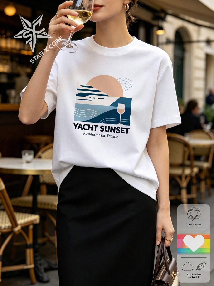 Women T-Shirts - 白色 - 查看 1