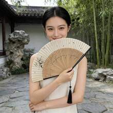 1pc Elegant Folding Chinese Style Vintage Hanfu Little Girl Dance & Runway Fan, Folding Fan, Wholesale Ancient Style Fan, Cheongsam Fan - Multicolor - View 7