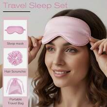 Juego de 12 piezas de herramientas para el cabello para dormir, incluye diadema con varilla rizadora sin calor, masajeador facial, diadema, antifaz suave para dormir, gorro de satén para dormir (para peinar), bolsa de almacenamiento de satén, rodillo facial para mujer, cinta rizadora de seda y satén sin calor, adecuado para rizar durante la noche, incluye gorro de seda para dormir, antifaz, pinzas para el cabello, funda de almohada, lazos para el cabello, juego de masaje facial (rosa), bata de baño, bata, alfombra de baño, dispensador de jabón - A - Ver 7