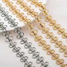 Rantai Simpul Emas Stainless Steel 1m untuk Kalung Gelang DIY, Aksesoris Perhiasan Buatan Tangan - Rantai baja tahan karat - View 6