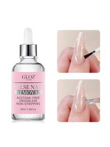 GLOZ 30ml 精準指甲油卸除液，適用於指甲貼紙，多功能指甲油卸除液，溫和凝膠指甲油卸除液，無丙酮指甲油卸除液 - 無色 - 查看 10