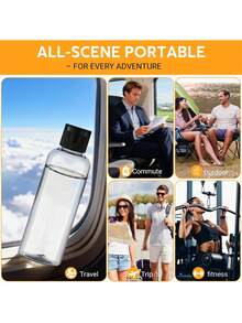 7pcs/4pcs 3.4oz Travel Size Toiletries Dispenser Bottles, Leak-Proof Refillable Travel Containers, Clear Plastic Shampoo Bottles, Suitable For Lotion And Conditioner - View 7