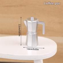 1pc Micro Scene Home Appliance Model, Micro Scene Milk Tea Shop Appliance Model, Ice Cream Machine Model, Milk Tea Bucket Model, Bean Grinder Model, Coffee Pot Model - Milk Tea Shop Equipment Set - View 9