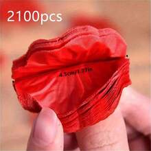 2000pcs Romantic Red Rose Petals - Wedding And Valentine's Day Decoration Gift - Multicolor - View 4