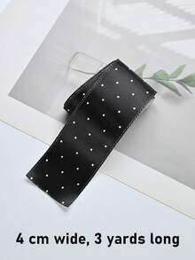 شريط ساتان لامع بنقاط بولكا DIY إكسسوارات شعر فيونكات تغليف هدايا زهري شريط زخرفي حفلة زفاف فيونكات ديكور DIY تغليف هدايا - أنماط متعددة - مشاهدة 10