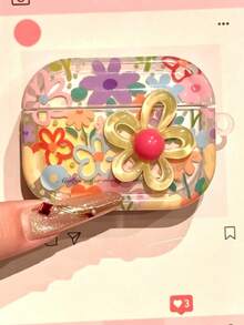 1 Summer Flower Apple Headphone Protective Case - Multicolor - View 2