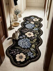 1 pieza Alfombra de pasillo vintage europea, alfombra de área, tapete, decoración del hogar, decoración de la habitación, alfombra lavable, regalo de vuelta a la escuela - Multicolor - Ver 2
