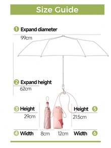Beneunder Triple-Fold Protective Black-Coated Sunscreen Umbrella BM397 - Dusty Purple - View 4