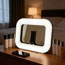 1 buah Stabilizer Kamera Ponsel dengan Lampu LED Ring, Baterai Kapasitas Besar 3600mAh, Perlengkapan Video Smartphone, 3 Warna Lampu, Cocok untuk Selfie Smartphone, Lampu Pengisi untuk Live Streaming - 1 buah - View 5