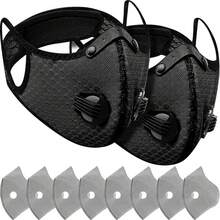 1pc Detachable Outdoor Face Mask | Dust-Proof, Reusable, Unisex, Geometric Pattern, Hook And Loop Closure, Hand Wash Only - A - View 4