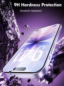 2pcs High Definition Transparent Tempered Glass Screen Protector, Compatible With IPhone 18Pro/18Pro Max/17/17 Pro/17 Pro Max/16 Pro/15/16/17 Pro/Pro Max/Plus/Mini Series, Full Screen Coverage, High Transparency And Clarity, 9H Hardness, Anti-Scratch, Bubble-Free, Easy Installation, Phone Accessories - Clear - View 3