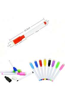 Erasable Magnetic Whiteboard Markers, Suitable For Writing, Teaching, Drawing And Coloring; Featuring Erasable Design, Large Ink Capacity, Perfect For Quick Sketching, Doodling And Back To School Use - Multicolor - View 8