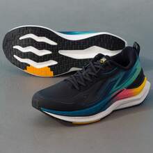 XTEP New Generation Wind & Fire 29 Series Men's Outdoor Running Shoes, Shock-Absorbing, Wear-Resistant, Anti-Slip - Black/Multicolor - View 6