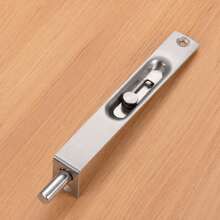 4 Inch Stainless Steel Concealed Door Lock Flush Slide Latch Bolt With Screws Silver (2/4/6 Pieces) - Concealed Door Bolt - View 2