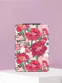 1PC British Country Style Portable Folding Compact Mirror, Lightweight Ultra-Thin Convenient Durable PU Leather, Suitable For Various Occasions Travel Party Work School, Fit For All Ages - Multicolor - View 6
