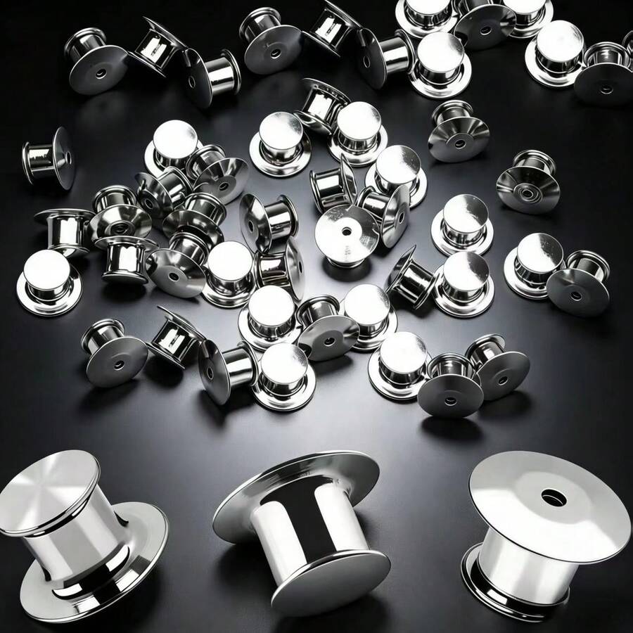 10pcs/30pcs Metal Brooch Backs, Suitable For Brooches, Enamel Pins, DIY Brooch Badge Accessories