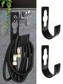 1pc Garden Hose Hook, Plastic Wall-Mounted Hose Rack Support Bracket, Home Supplies (Plastic) - Standard Model - View 4