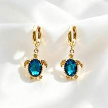 1 Pair French Island Vacation Style Metal Pendant Earrings - Gold - View 1