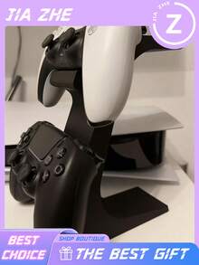 3-In-1 Universal Game Controller & Headset Stand, Holds 2 Controllers And 1 Headset At The Same Time. Space-Saving Desktop Storage Rack, Sturdy Construction. Ideal For Gamers, Perfect For Gaming Workspace, Game Room Decor And Daily Use. - Multicolor - View 7