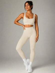 Ribbed Fit Set - Soft Comfort And Practicality - Crema - Ver 2