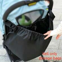 Stroller Hanging Bag, Travel Essential For Moms, Hands-Free, Multi-Functional Storage Bag, Baby Bedside Hanging Bag, Travel Bag, Can Store Baby Bottles, Diapers, Wet Wipes, Small Toys And Other Necessities, Convenient To Access - The Hanging Bag Also Comes With Adjustable Shoulder Strap And Anti-Slip Buckle, Ensuring Stable Hanging On The Stroller, Not Easily Detached. Suitable For Daily Outings And Travel - Large Stroller Organizer Bag - View 7